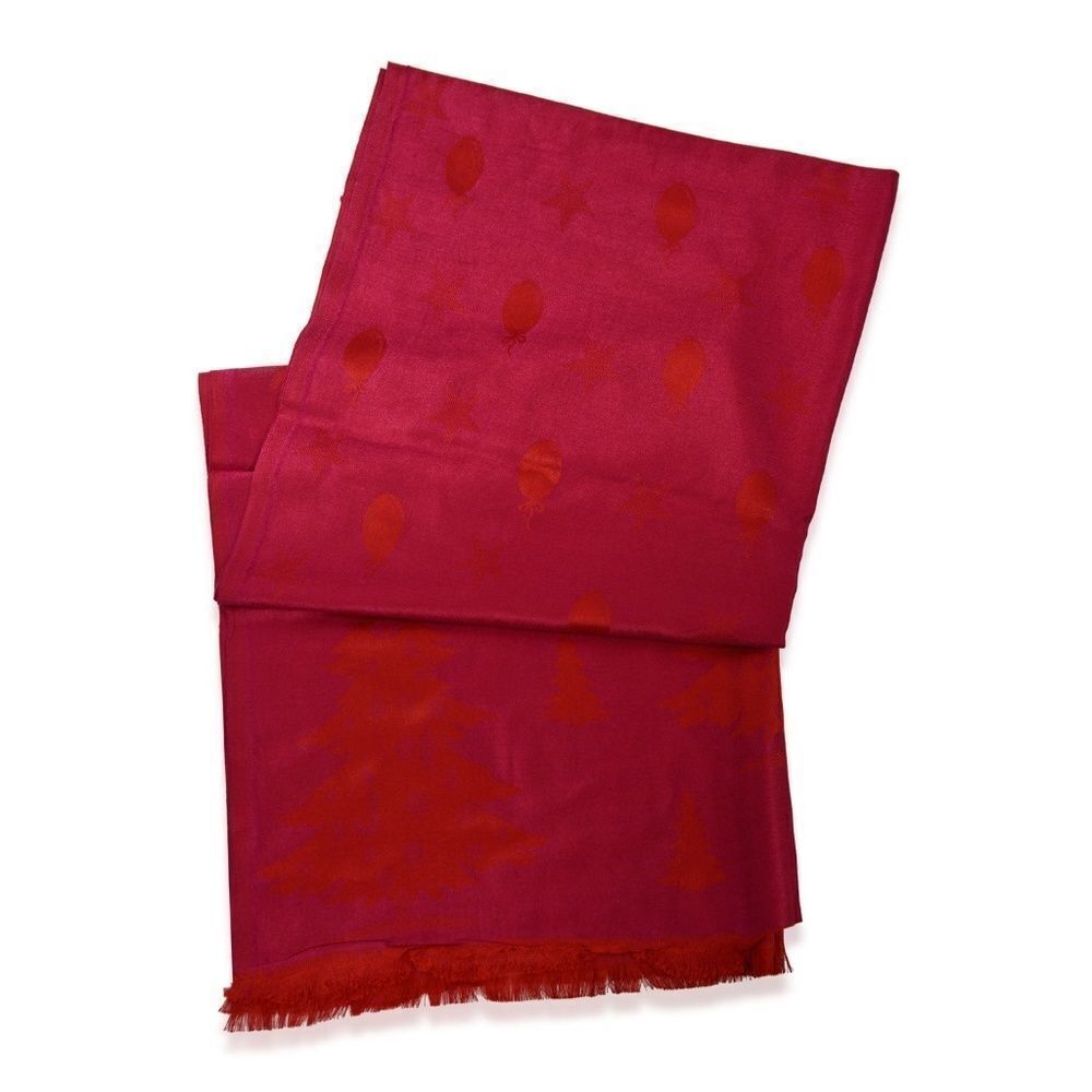 Scarf Raspberry Print - Picture 3 of 4